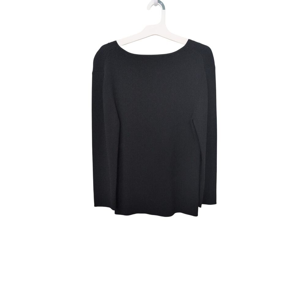 Cable & Gauge Black Knit Top with Crystal Detail – Size Large - Picture 4 of 4